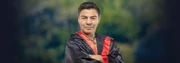 El Travieso's promotional photo for the first season of Exatlón México.