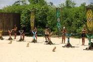 Leones competing in the Individual Immunity Challenge, Take the Reins.