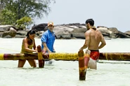 Gondol competes in Dragging the River.