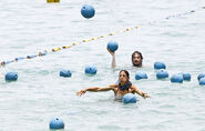 Chan Loh competes in Baba Buoy.