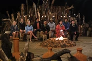 Zamba at Tribal Council.