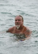 Paul in the ocean.