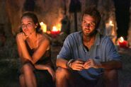 Aras and Danielle at the Final Tribal Council.