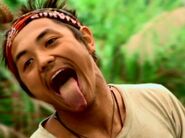 Frosti finishes his food in Survivor: China