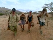 Members of Samburu returning to camp. (Africa)