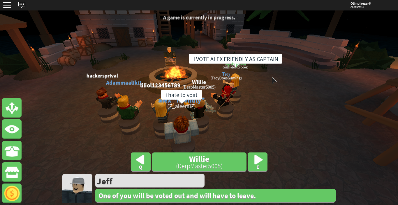 I was playing Survivor Roblox and these guys were in the game