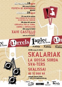 Cartell Arrels Xàbia