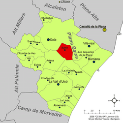 Localització de Betxí respecte de la Plana Baixa.png