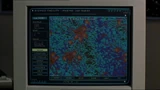 Computer förbättring av Orbanianer nanite som är färgade röda.