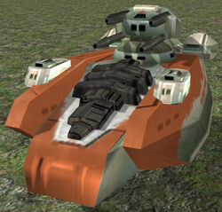 Vehicle T2-B repulsor tank