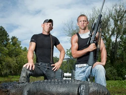 Jay Paul (right) with his father R.J. (left).