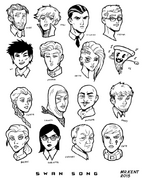Regular and Recurring Cast Sketches Created by kentkomiks [77]