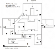 Map of the seventh floor.