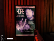 A poster advertising the performance which will be held in the auditorium.
