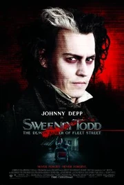 A promotional poster for Sweeney Todd: The Demon Barber of Fleet Street (2007).