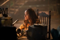 Aimee confronting General Abbot.