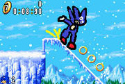 Sanic in da frozen place