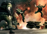 Srav troops are hit by a suicide bomber