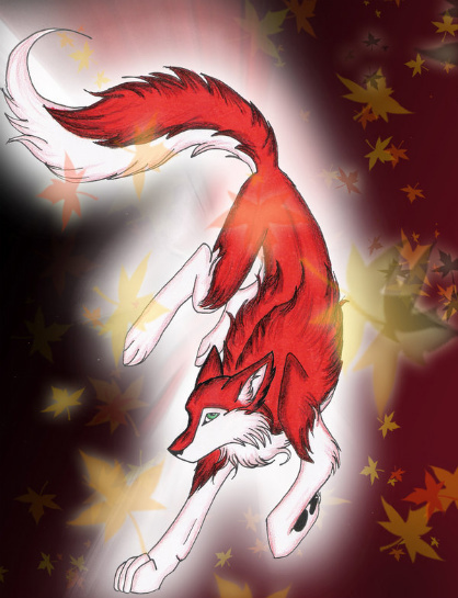 anime red wolf