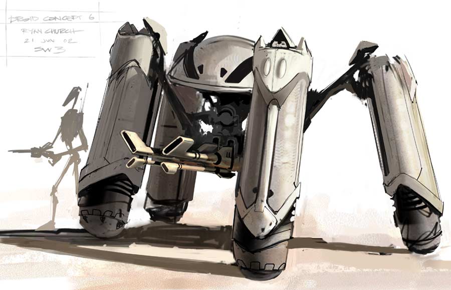 battle droid concept art