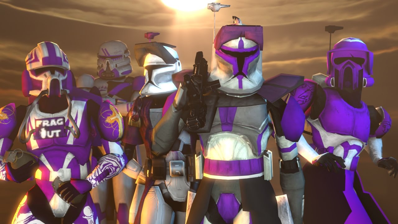 purple clone trooper