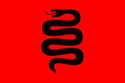 Red snake flag