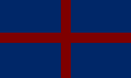 A proposed national flag for the Confederacy sent to the Confederate Parliament by someone from the Zarkan Kingdom, effectively just a recoloured "Zarkanian Cross"