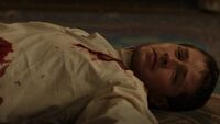 Ben Skywalker after being stabbed by Darth Ruin.
