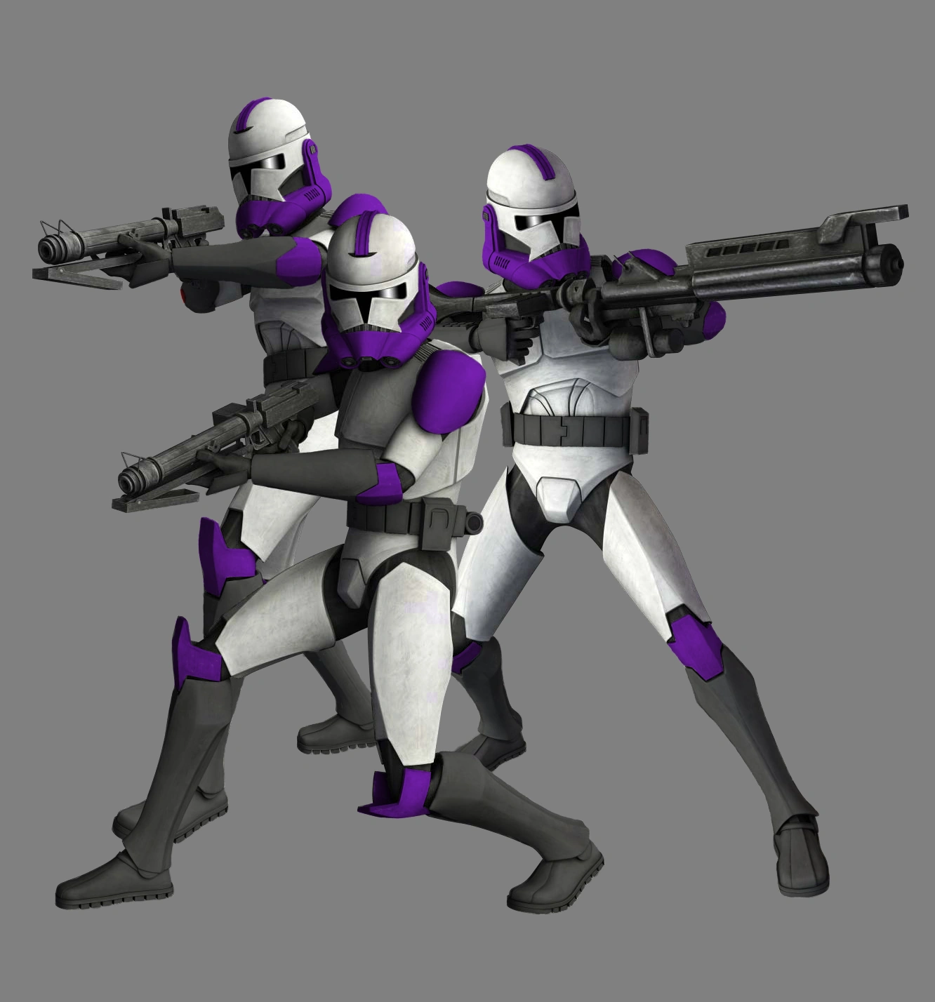 purple clone trooper