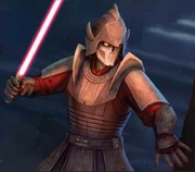 Dark Bane, lors de la Grande Guerre galactique, en tant que chef de la Confrérie des Ténèbres