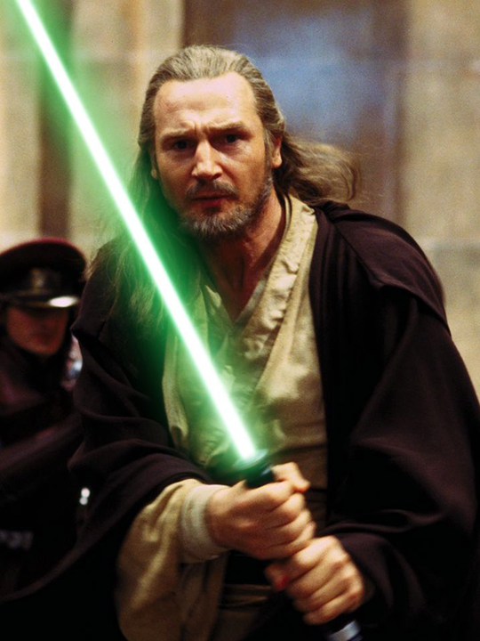 Qui Gon Jinn from Star Wars The Phantom Menace  Star wars empire, Vader  star wars, Star wars jedi