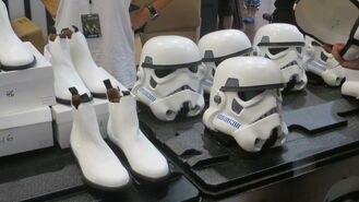 Stormtrooper merchandise.