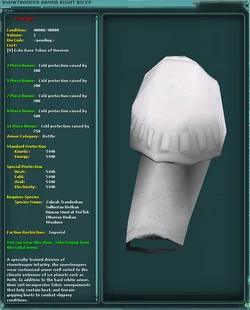 Snowtrooper Armor Right Bicep