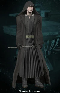 Emperor Chaos-Boomer, as he appears before his followers.