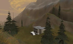 A secluded home in a mountain valley