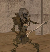 A player handling a Nova Edge Sword