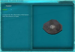 A Message to Lasha Bindari