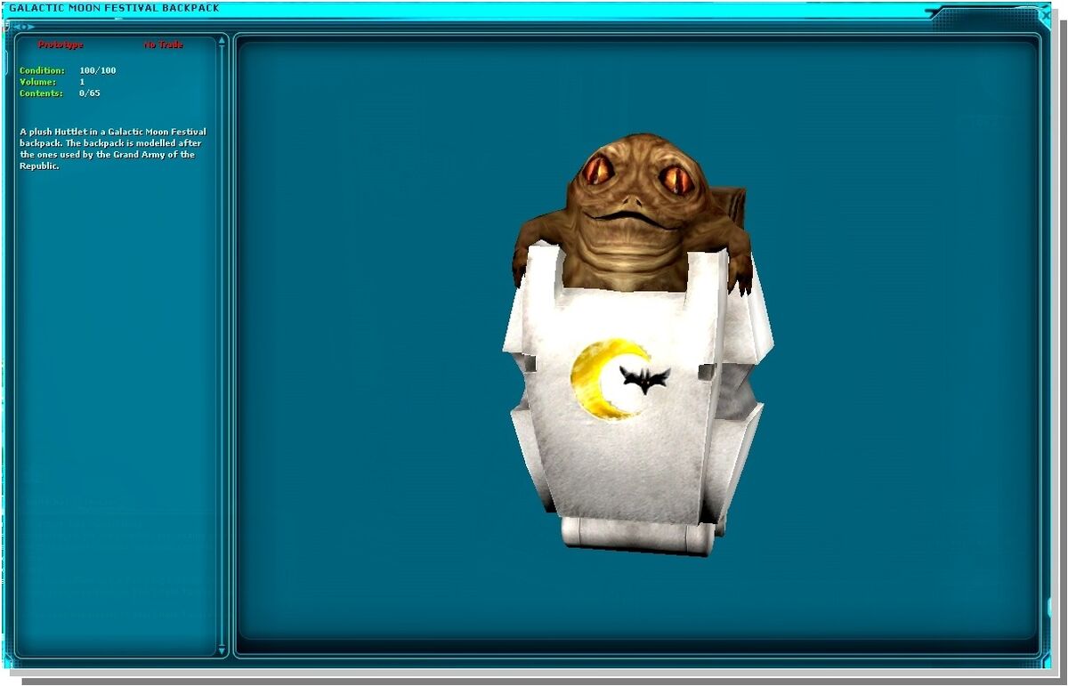 Galactic Moon Festival Backpack SWG Wiki Fandom