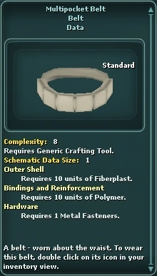 Multipocket Belt draft schematic