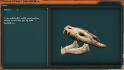 The Polished Krayt Dragon Skull