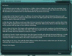 The message