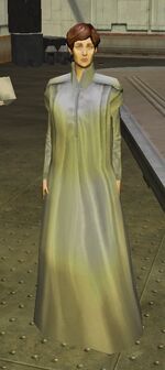 Mon Mothma in the Rebel Themepark.