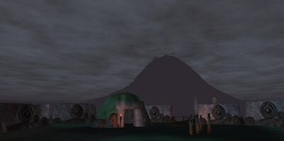 Singing Mountain seen from the Witch's Bridge