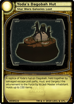 Yoda's Dagobah Hut (card)