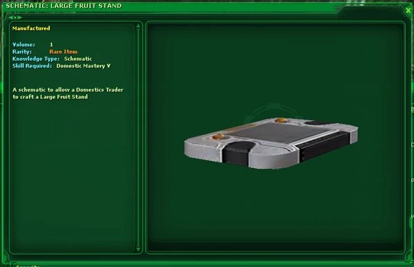 Large Fruit Stand Schematic | SWG Wiki | Fandom