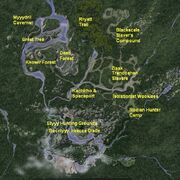 Planetary map of Kashyyyk