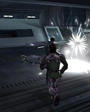 One of the many skirmishes aboard the 