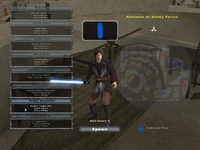 Anakin Skywalker as seen in the
 class selection screen.