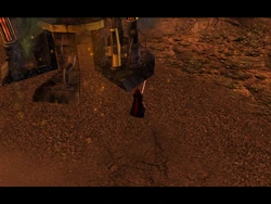 The Emperor attacking a Droid Foundry on .