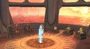 The  in a cut scene of Jedi Alliance